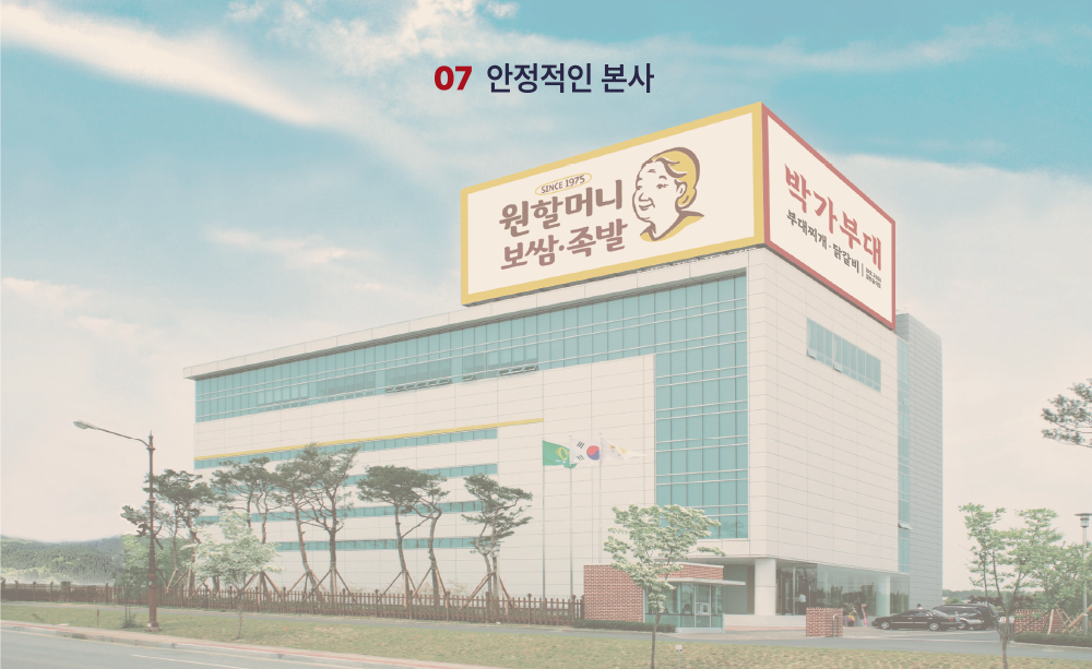 07 안정적인 본사 오랜 프랜차이즈 경험으로 탄탄하게 체계화된 시스템